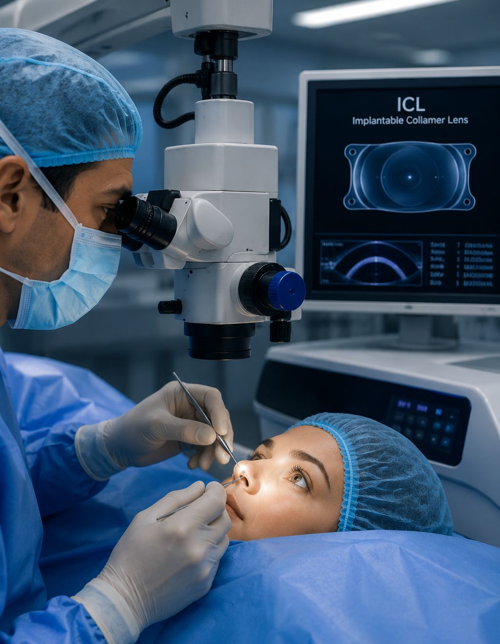 ICL eye surgery consultation