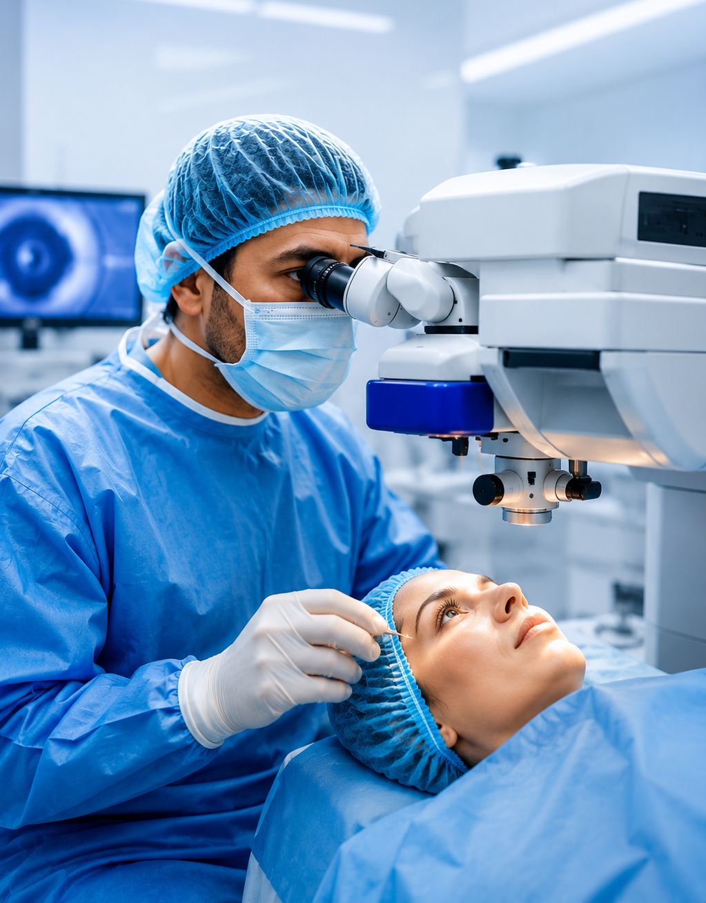 LASIK eye surgery consultation